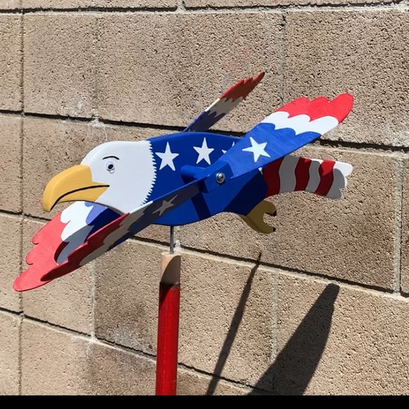 Patriotic Eagle Whirlygig Custom Made - Picture 3 of 8